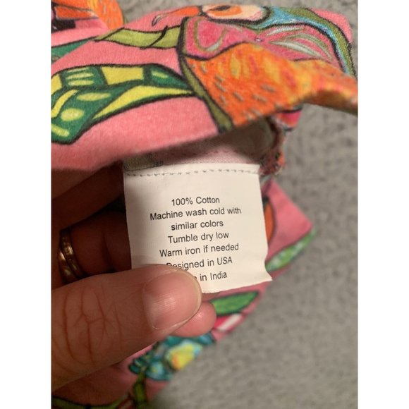 Jaye’s Studio Women’s Dress Bamboo Birds Luxe Sateen Day Pink Small S Cap Sleeve - Picture 8 of 11